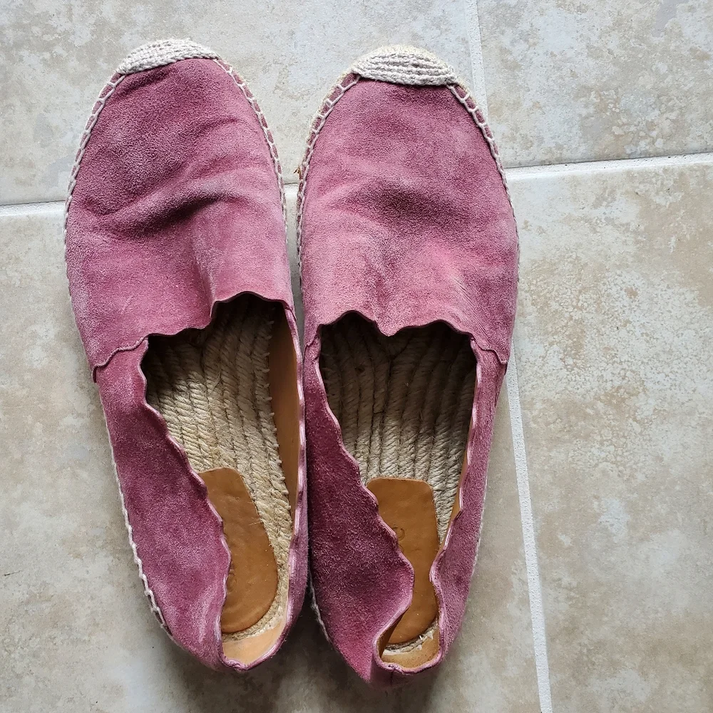 Chloé Lauren Suade Espadrilles, Size 7.5